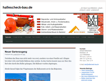 Tablet Screenshot of hallescheck-bau.de